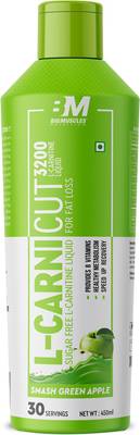 BIGMUSCLES NUTRITION L-Carnicut Liquid L-Carnitine With Vit. B [30  Servings, Green Apple]