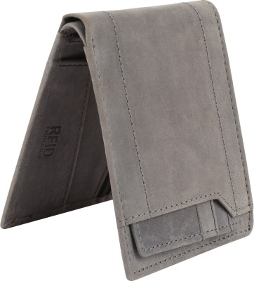 Tree Wood Boys Trendy, Formal, Casual Grey Genuine Leather Wallet(8 Card Slots)