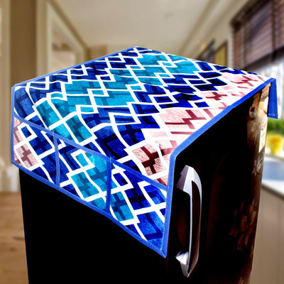 KANUSHI Refrigerator  Cover(Width: 53 cm, Checkered)