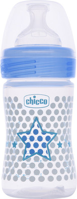 Chicco Well Being PHYSIO BOTTLE 150ML SIL Blue - 150 ml(Blue)
