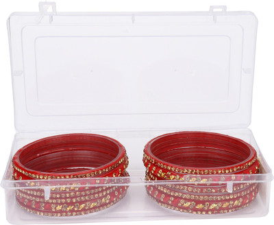 Somil Glass Bangle Set(Pack of 2)