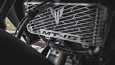 Vagary Silver Radiator Grill For Yamaha MT 15 Bike Crash Guard(Yamaha)