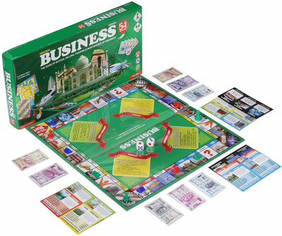 ARNIYAVALA Strategy Game Business Game with Notes Senior for Young Businessmen to Learn The Simple System of Buying and Selling. 5 in 1 Game Board Game Accessories