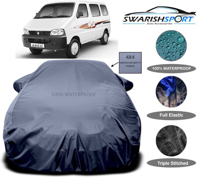 Swarish Car Cover For Maruti Suzuki Eeco (With Mirror Pockets)(Grey)