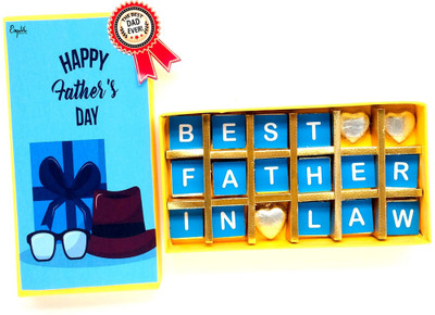 Expelite Best Father in-law 18 Chocolate gift box Bars(18 x 27.78 g)