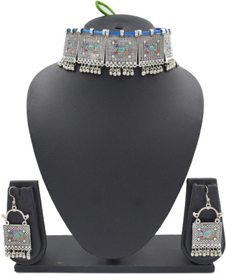 Sandhya Designer Studio Metal Multicolor Jewellery Set(Pack of 1)