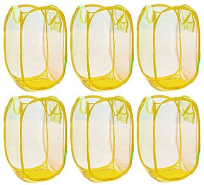 KUBER INDUSTRIES 20 L Yellow Laundry Bag(Nylon)