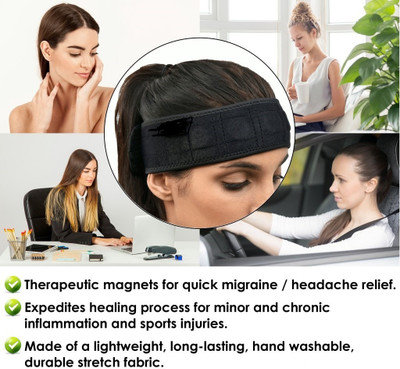HUSB Acupressure Health Care India Powerful Magnetic Pyramid Head Belt Head Support