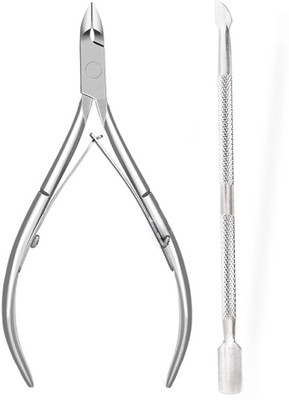 Gleevia Professional Manicure Pedicure tool Kit | Stainless steel cuticle cutter & Pusher| Toe Nail clipper & scissors | Nail Edge & Cuticle cutter and Filer (Combo Pack of 2)(2 g, Set of 2) Gleevia Professional Manicure Pedicure tool Kit | Stainless steel cuticle cutter & Pusher| Toe Nail clipper & scissors | Nail Edge & Cuticle cutter and Filer (Combo Pack of 2)(2 g, Set of 2)