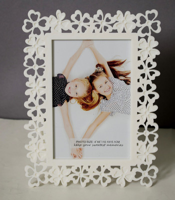 Painting Mantra MDF Table Photo Frame(White, 1 Photo(s), 4x6)