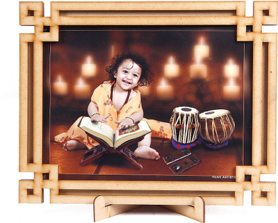 Nexat MDF Table Photo Frame(Beige, 1 Photo(s), MEDIUM)
