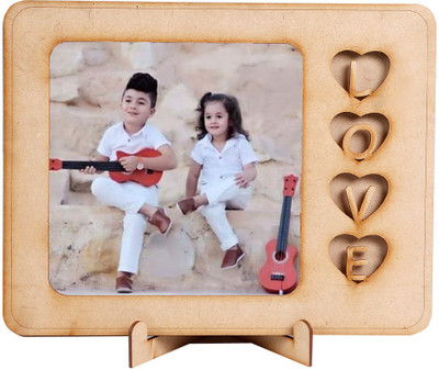 Nexat MDF Table Photo Frame(Beige, 1 Photo(s), MEDIUM)