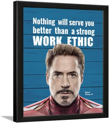 Iron Man Poster with Frame - Robert Downey Jr Frame - Tony Stark Quotes - Iron Man Poster Framed - Iron Man Quotes Frame - (13.5 X 10.5 Inches)… Paper Print(13.5 inch X 10.5 inch)