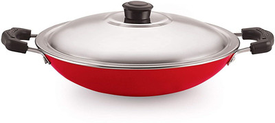 NIRLON 26mm_Classic_AC Appachatty with Lid 1 L capacity 22.5 cm diameter(Aluminium, Non-stick)