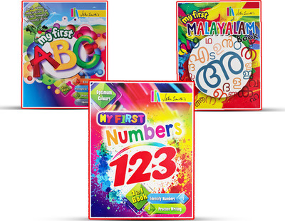 John Smith's Kids Early Learning Books Set Of 3- Numbers, Alphabets And Malayalam(Paperback, John smith)