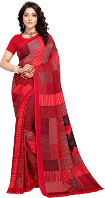 vaamsi Printed Daily Wear Georgette Saree(Red)