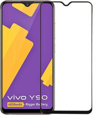 kentop Edge To Edge Tempered Glass for VIVO Y90 + 1908(Pack of 1)