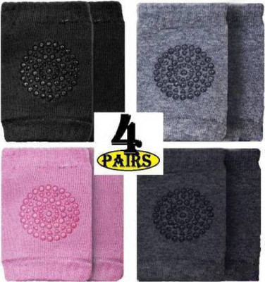 kakustore Baby Boys & Baby Girls Solid Knee High(Pack of 4)