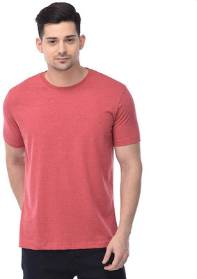 COLOR CAPITAL Solid Men Round Neck Red T-Shirt
