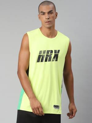 hrx yellow t shirt