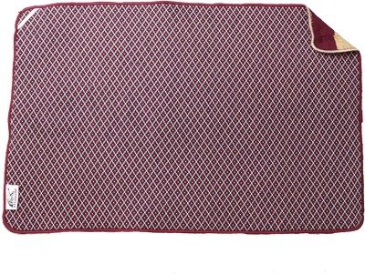 Casanest Rectangular Pack of 1 Table Placemat(Red, Microfibre)