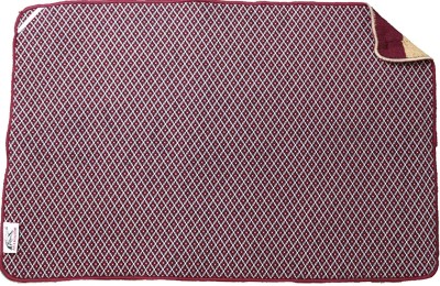 Casanest Rectangular Pack of 1 Table Placemat(Red, Microfibre)