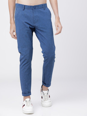 HIGHLANDER Slim Fit Men Blue Trousers