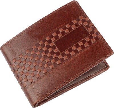 Tree Wood Men Casual Brown Genuine Leather Wallet(6 Card Slots)