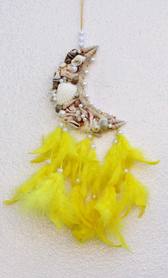 handymandy store Nylon, Wood Dream Catcher(12 inch, Yellow)