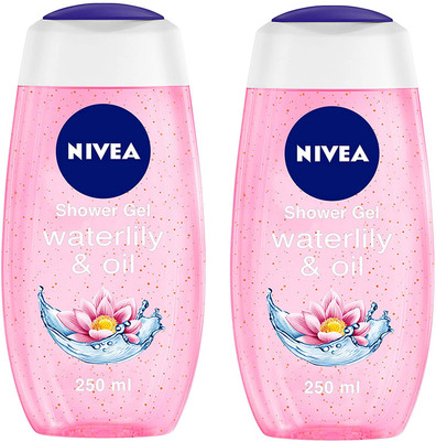 NIVEA Water Lily & Oil Care Oil Pearls Scent of Water Lily Flower Each 250 ml Pack of 2(2 x 250 ml)