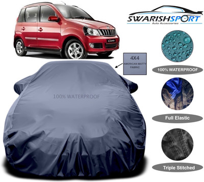 Swarish Car Cover For Mahindra Quanto (With Mirror Pockets)(Grey)
