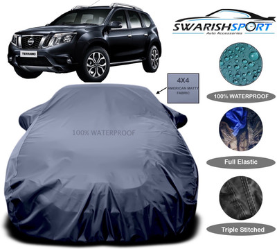 Swarish Car Cover For Nissan Terrano (With Mirror Pockets)(Grey)