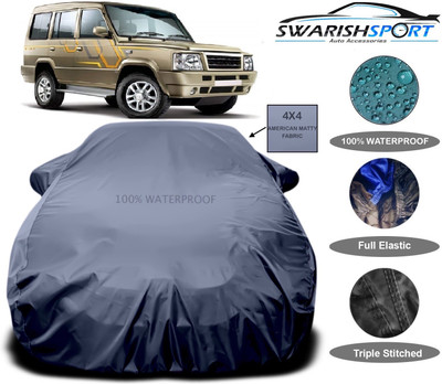 Swarish Car Cover For Tata Sumo Gold (With Mirror Pockets)(Grey)