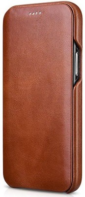 realtech Flip Cover for Samsung Galaxy S22 Ultra 5G(Brown, Grip Case, Pack of: 1)