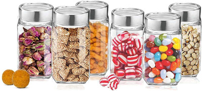 MOOZICO Glass Grocery Container  - 1000(Pack of 6, Clear)