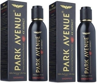 PARK AVENUE 4X Impact Magnifico Eau de Parfum pack of 2 Body Spray  -  For Men & Women(130 ml, Pack of 2)