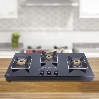 WONDERCHEF Octavia Hob Top Glass Manual Hob(3 Burners)