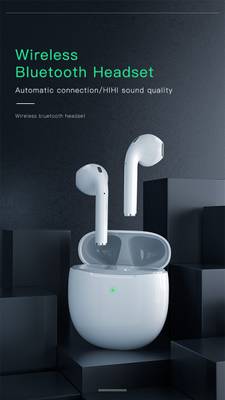 Grostar V99-Boombuds Wireless Earbuds with Charging Bluetooth Headset  (White, True Wireless)