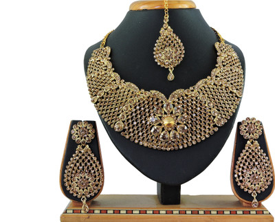 VATSALYA creation Alloy Gold-plated Gold Jewellery Set(Pack of 1)