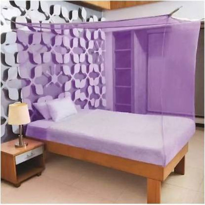 Nissi Nylon Adults Washable NSI MN 001 Mosquito Net(Purple, Ceiling Hung)