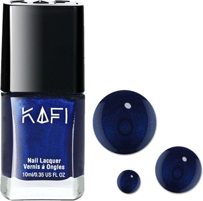 KAFI Premium Nail Polish- Long lasting, Non Toxic, High Shine, Vegan, 10-Free Formula, SalonPro-(Shimmer Royal Blue) Born into Royalty