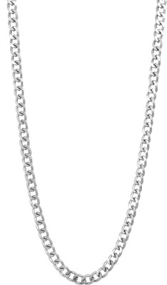 3SIX5 Silver Elegant & Stunning Matte Finish Stainless Steel Chain For Men...