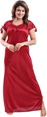 LIFE-TALE Women Nighty(Red)