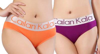 Callan Kalai Women Hipster Orange, Purple Panty