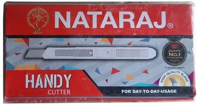 Nataraj paper cutter Plastic Grip Hand-held Paper Cutter(Set Of 10, Red)