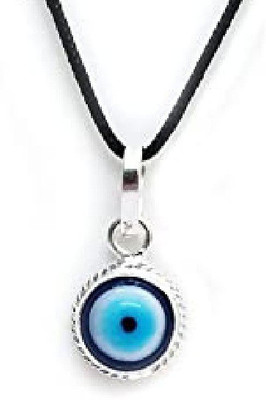 KUNDLI GEMS Evil eye Pendant Protect you from Evil and Bad Eyes For Men & Women Silver Crystal Stone Pendant