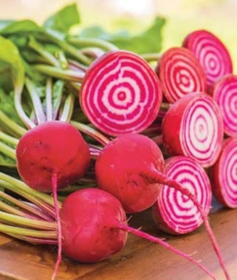 VibeX F1 Hybrid Organic Chioggia Beetroot Seed(120 per packet)