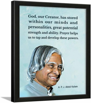 A. P. J. Abdul Kalam Motivational Quotes Frame Paper Print(13.5 inch X 10.5 inch)