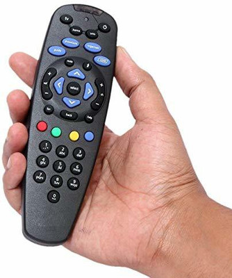 AV HUB Tata Sky DTH Remote Tata DTH Box, Tata Sky Remote Controller(Black)