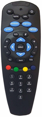 SHIELDGUARD Remote Control No. 23, Compatible for All  SD/HD/HD+/4K DTH Set Top Box Tata Sky Remote Controller(Black)